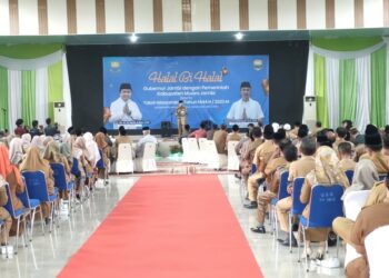Usai Apel, Al Haris Halal Bihalal dengan Pemkab dan Masyarakat Muaro Jambi