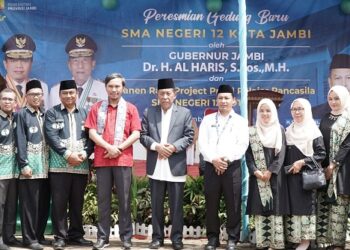 Resmikan Gedung Baru SMAN 12 Kota Jambi, Wagub Sani Harap Pembelajaran Berjalan Maksimal