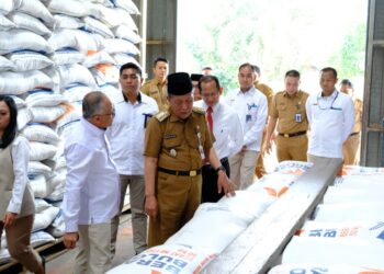 Abdullah Sani Launching Penyaluran Bantuan Pangan Cadangan Beras Pemerintah