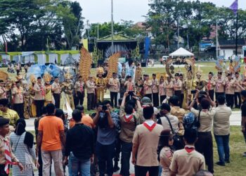Gubernur Al Haris Pimpin Upacara Pertikawan Regional Sumatera di Merangin