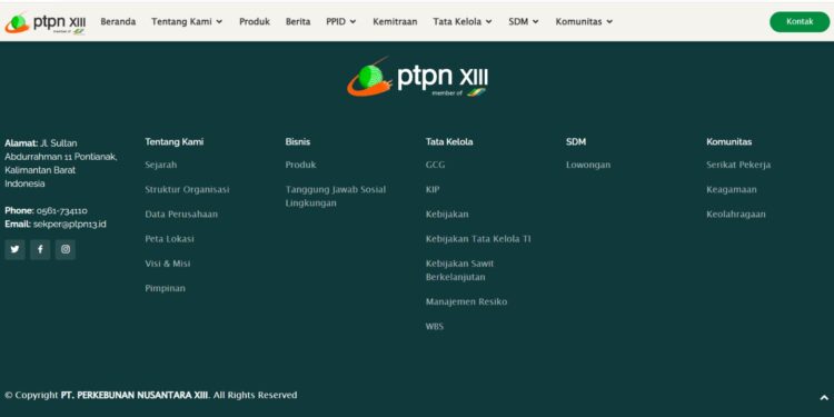 Tingkatkan Layanan Informasi Publik, PTPN XIII Laksanakan Transformasi Keterbukaan Informasi