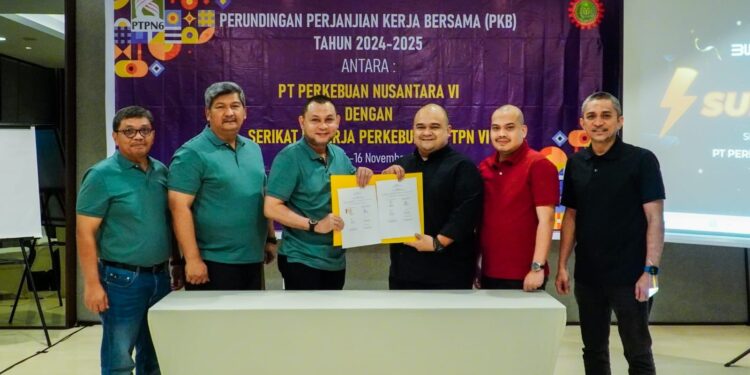PTPN 6 dan SPBUN Sepakat Sejahterakan Karyawan
