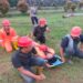 Karyawan PTPN 6 dan Damkar Padamkan Kebakaran Lahan