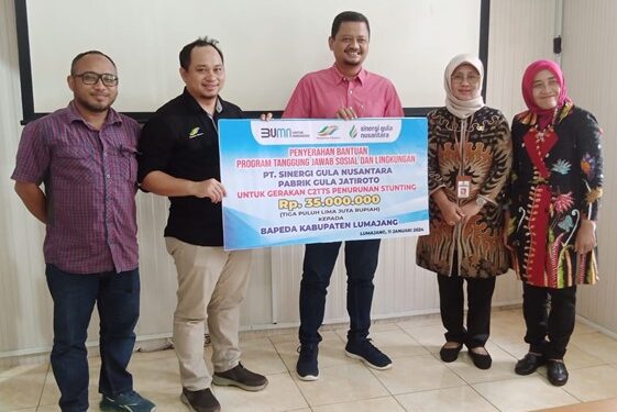 SGN PG Djatiroto Dukung Pemerintah Turunkan Angka Pravelensi Stunting, Wujudkan Indonesia Emas