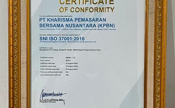 PT KPBN Menuju Tata Kelola Bisnis yang Lebih Transparan dengan Penerapan ISO 37001:2016