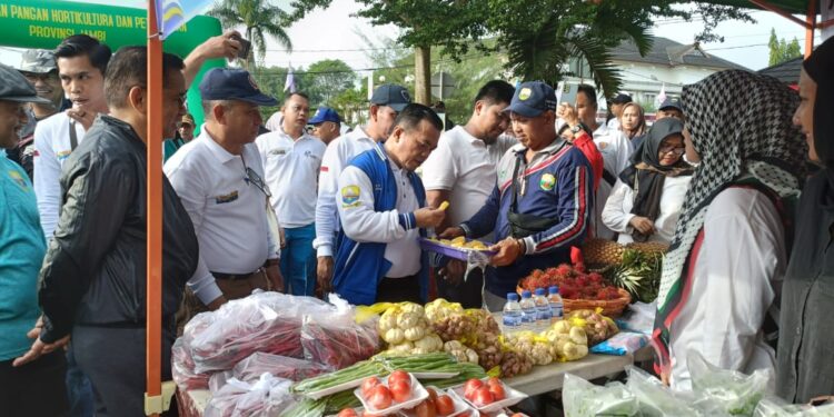 Buka Pasar Tani, Al Haris: Pasar Produk Unggulan Pertanian Jambi