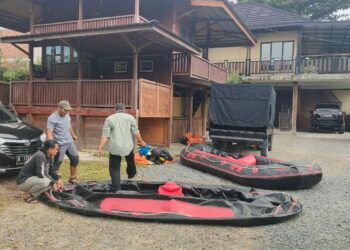 Cari Anggota Basarnas yang Hanyut di Sungai, FAJI Jambi Kirim Personil dan Peralatan