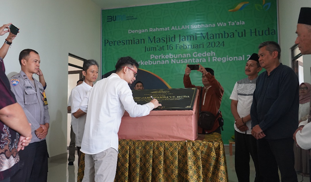 PTPN I Regional 2 Berikan Bantuan CSR, Masjid Gedeh Yang Hancur Pasca Gempa Cianjur Kini Kembali Tegak
