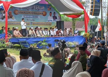 Gubernur Al Haris Hadiri Tabligh Akbar Ikatan Muslim Kuamang Kuning