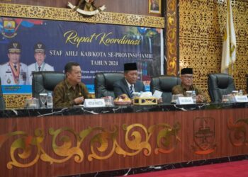 Buka Rakor Staf Ahli, Abdullah Sani Harap Rumuskan Percepatan Pembangunan Jambi