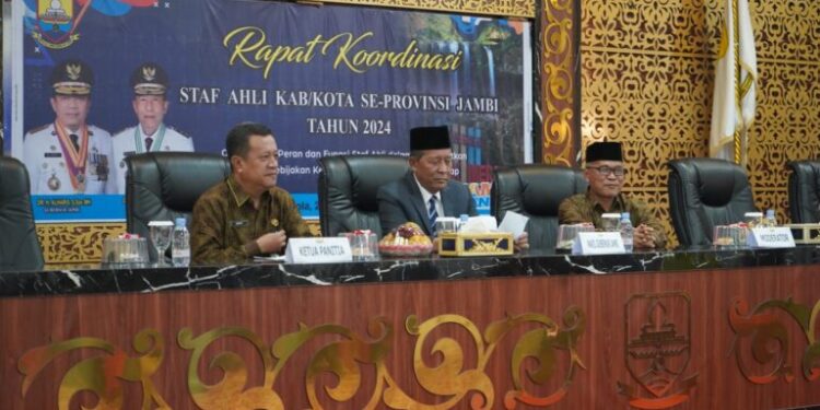 Buka Rakor Staf Ahli, Abdullah Sani Harap Rumuskan Percepatan Pembangunan Jambi