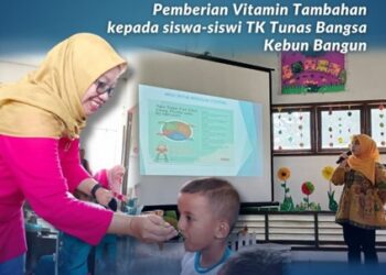 PT SPMN Lakukan Pemberian Vitamin dan Sosialisasi Pencegahan Stunting di TK Tunas Bangsa Kebun Bangun