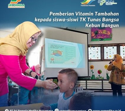 PT SPMN Lakukan Pemberian Vitamin dan Sosialisasi Pencegahan Stunting di TK Tunas Bangsa Kebun Bangun