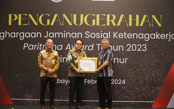 Raih Paritrana Award 2023, SGN PG Pradjekan Inisiasi Jaminan Sosial Ketenagakerjaan di Ekosistem Industri Gula
