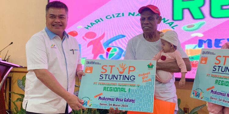 PTPN IV Regional I Dukung Program Pengentasan Stunting Di Sumut Tahun 2024