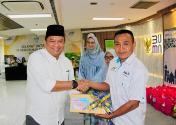 Kajian Ramadhan PTPN I Reg.7, IKBI Bagikan 250 Paket Sembako