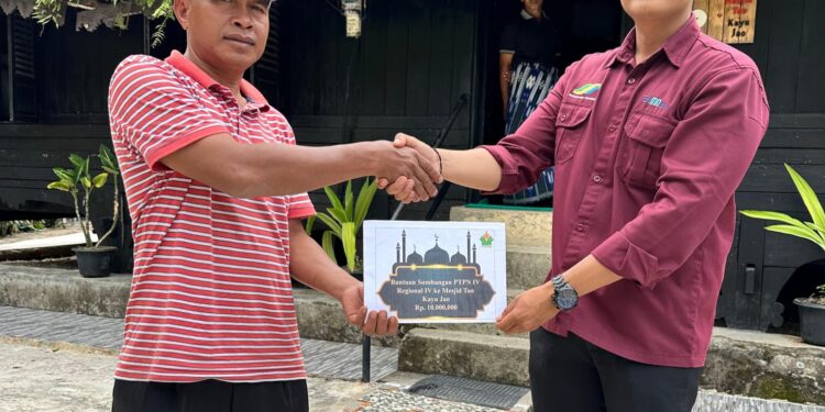 PTPN IV Regional 4, Bangun Tempat Wudhu Masjid Tuo