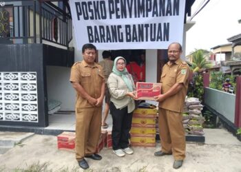 Alami Musibah Kebakaran, Masyarakat Pasar Bodok Parindu Terima Bantuan Sembako dari PTPN IV Regional V