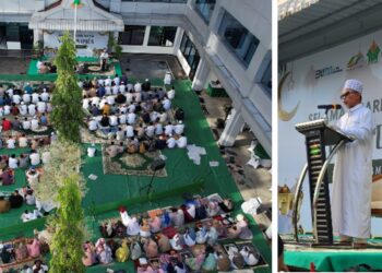 Sholat Idul Adha 1445 H dan Penyembelihan Hewan Kurban  digelar di Kantor Regional V PTPN IV