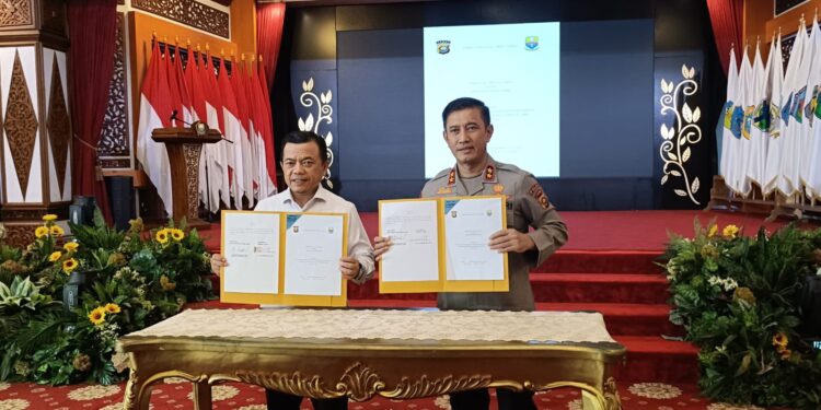 Gubernur Al Haris dan Kapolda Jambi Tandatangani NPHD Dana Pengamanan Pilkada 2024 Senilai Rp 25 M