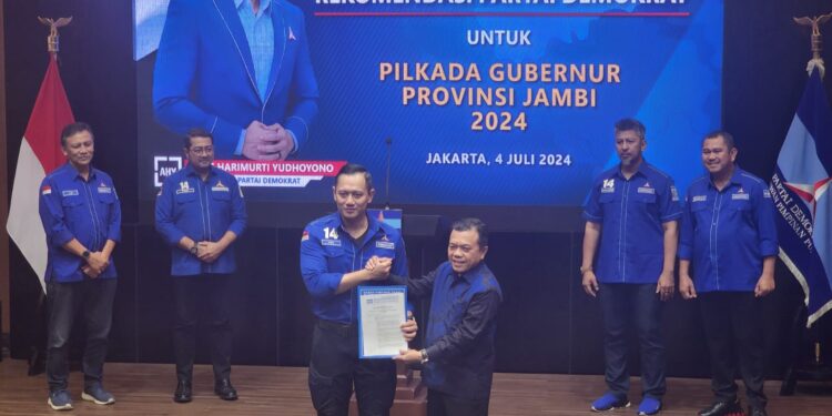 Sah! Demokrat Beri Rekomendasi ke Al Haris-Abdullah Sani untuk Pilgub Jambi 2024