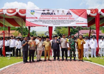 Gubernur Al Haris Hadiri Pengukuhan Perpanjangan Masa Jabatan Kades dan BPD Se-Kabupaten Sarolangun