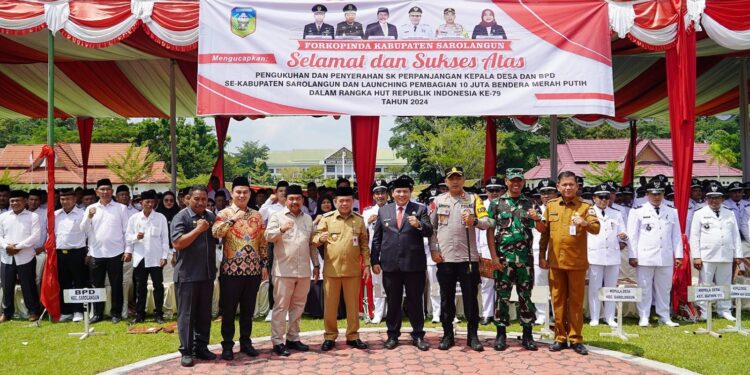 Gubernur Al Haris Hadiri Pengukuhan Perpanjangan Masa Jabatan Kades dan BPD Se-Kabupaten Sarolangun