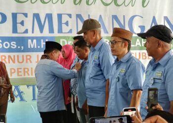 Dihadiri Cabup dan Cawabup, Al Haris Lantik Rubuan Tim Pemenangan Haris-Sani Kabupaten Merangin