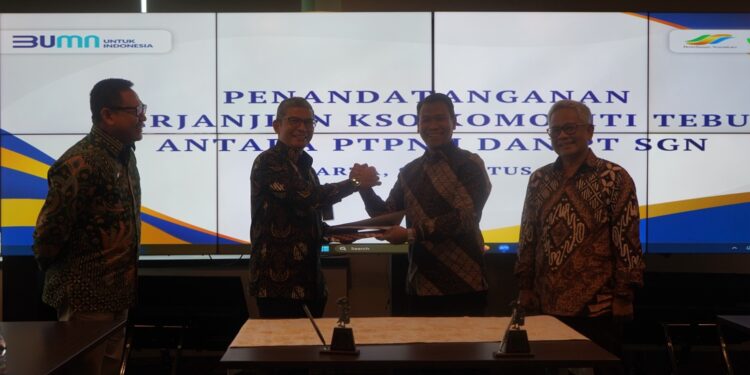 Akselerasi Swasembada Gula Nasional, Dua Anak Usaha Holding Perkebunan Nusantara Teken Perjanjian Kerja Sama Operasi