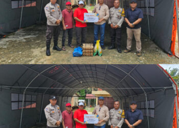 PTPN IV Regional III Salurkan Setengah Ton Sembako Korban Terdampak Banjir Tandun