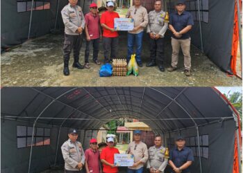 PTPN IV Regional III Salurkan Setengah Ton Sembako Korban Terdampak Banjir Tandun
