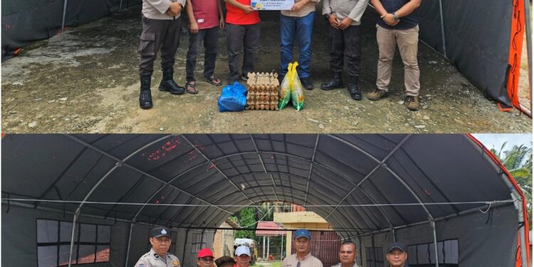 PTPN IV Regional III Salurkan Setengah Ton Sembako Korban Terdampak Banjir Tandun