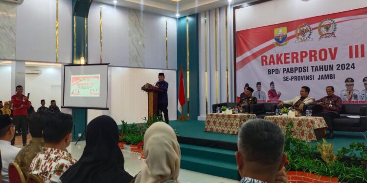 Al Haris Buka Rakerprov III BPD/PABPDSI se Provinsi Jambi