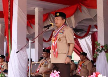 Al Haris Gubernur Jambi Pimpin Apel Puncak Perayaan Pramuka ke-63 di Kota Sungai Penuh