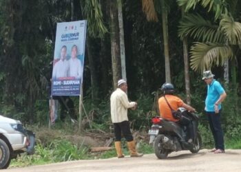 Bawaslu Tanjab Timur Telusuri Dugaan Lurah Teluk Dawan Nekat Pasang Baliho RH