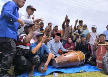 Al Haris Disambut Antusias di Mandiangin Timur Sarolangun, Tim Targetkan Kemenangan 80 Persen