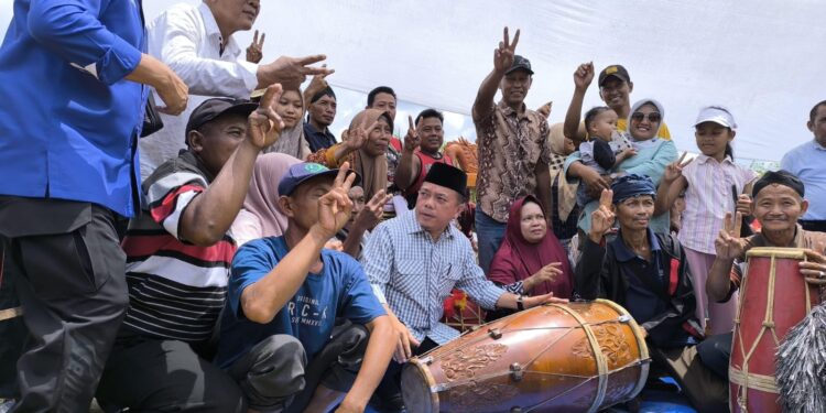 Al Haris Disambut Antusias di Mandiangin Timur Sarolangun, Tim Targetkan Kemenangan 80 Persen