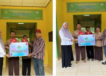 SMP 35 Tebo Dapat Sarana Tenis Meja Dari PTPN IV Regional 4