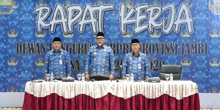 Pjs. Gubernur Sudirman Buka Rapat Kerja Dewan Pengurus KORPRI Provinsi Jambi