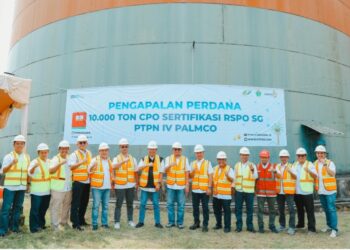 PTPN IV Regional III Kapalkan 10.000 Ton CPO Bersertifikasi RSPO SG Senilai USD9 Juta ke Eropa