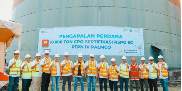 PTPN IV Regional III Kapalkan 10.000 Ton CPO Bersertifikasi RSPO SG Senilai USD9 Juta ke Eropa