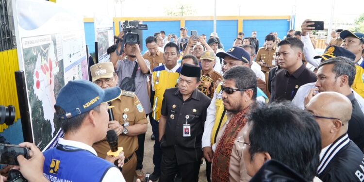 Dampingi Komisi V DPR RI, Gubernur Al Haris Bantu 25 Milyar Pembebasan Lahan Pintu Air Sungai Asam