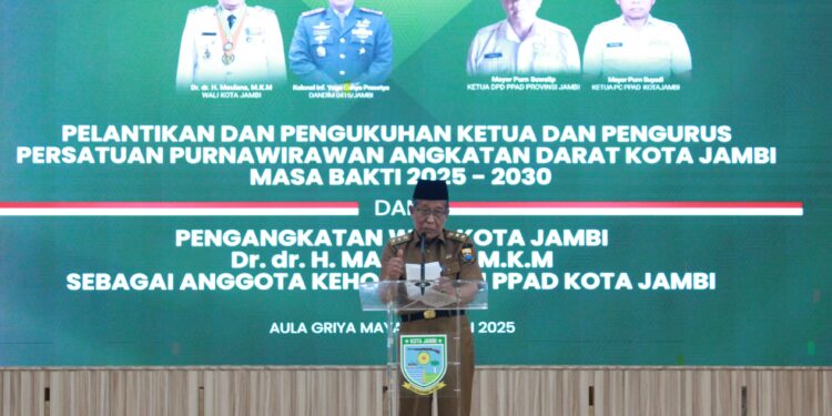 Hadiri Pelantikan Persatuan Purnawirawan Angkatan Darat, Wagub Sani Tekankan Menjaga Keutuhan NKRI
