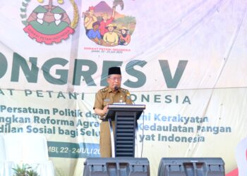 Wagub Sani Dorong Kesejahteraan Petani dalam Kongres V SPI