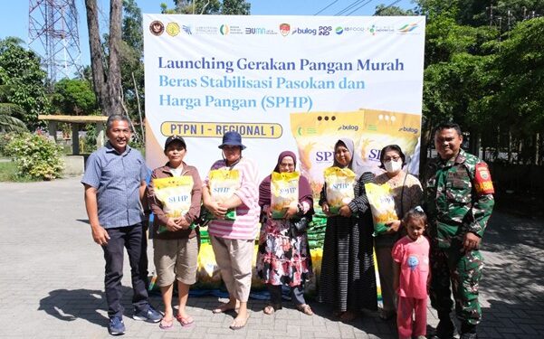 Lewat PTPN I Regional 1, Holding Perkebunan Nusantara Gelar Pasar Murah Beras SPHP di Tanjung Morawa