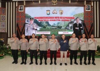 Dukung Astacita Presiden, Holding Perkebunan melalui PTPN I Teken MoU Ketahanan Pangan dengan Polda Sulsel