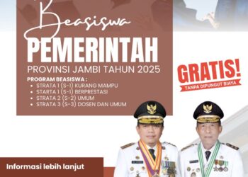 Pemprov Jambi Luncurkan Beasiswa Pro-Jambi Cerdas. Beasiswa S1, S2 dan S3 untuk Mahasiswa Tidak Mampu dan Berprestasi