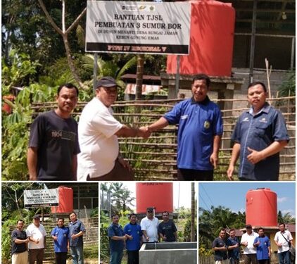 Holding Perkebunan Nusantara Tanggapi Krisis Air Bersih, PalmCo Regional 5 Serahkan Bantuan Sumur Bor di Sanggau
