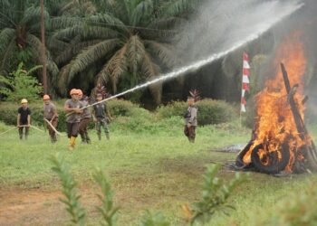 Holding Perkebunan Nusantara Perkuat Kesiapsiagaan Karhutla, PTPN IV Regional V Gelar Latihan Gabungan
