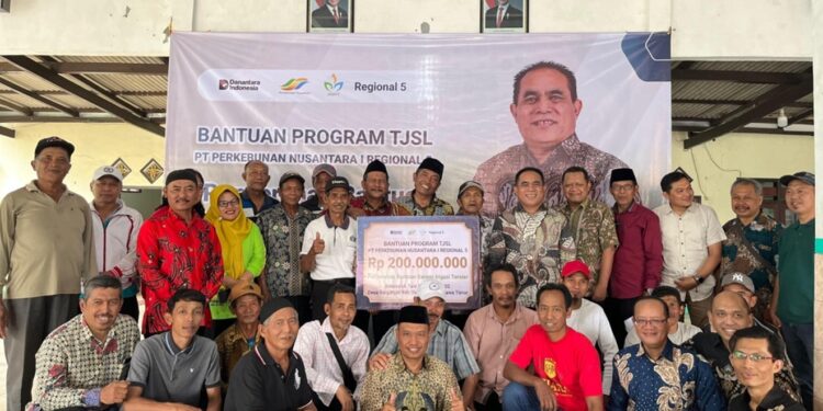 Holding Perkebunan Nusantara Dukung Ketahanan Pangan lewat Bantuan Pembangunan Irigasi PTPN I Regional 5 di Blitar